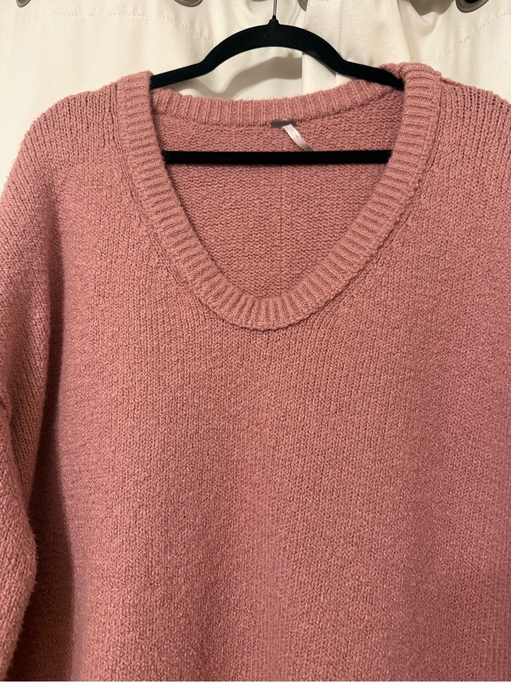 Free People Brookside Tunic Sweater in Alpine Pink Size XL - Picture 7 of 10
